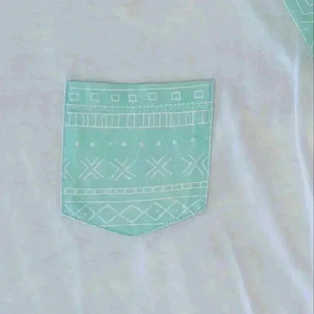 Empyre 3/4 Sleeve Top Size Medium Aztec/tribal - Picture 3 of 4